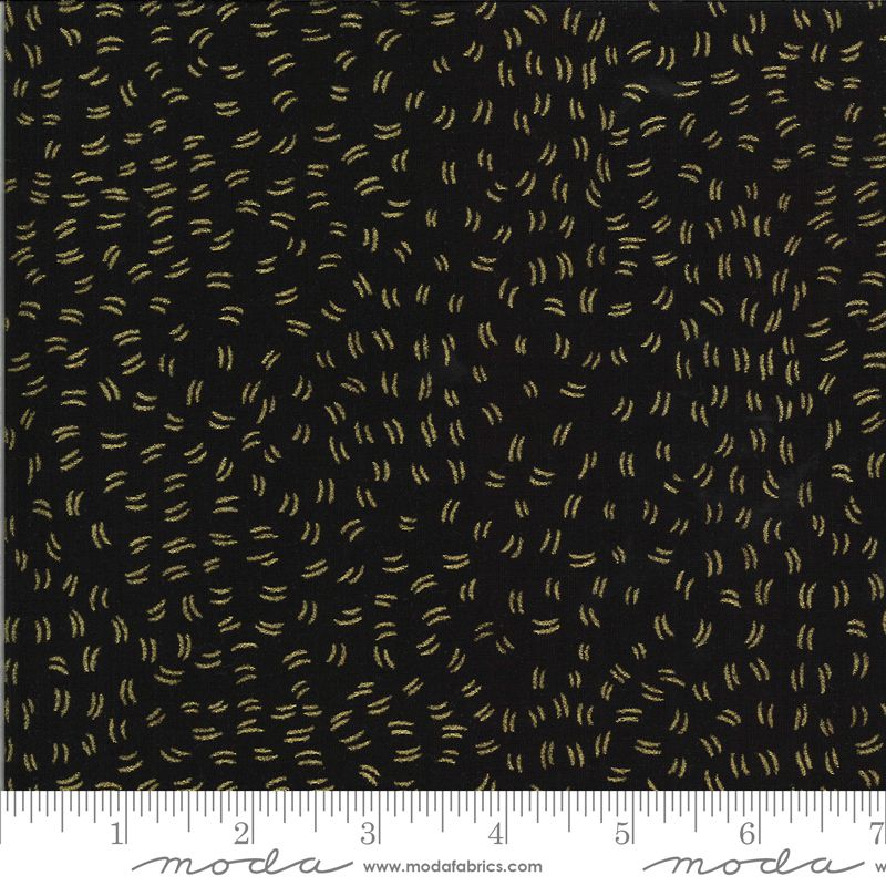 Dwell sort med gullmønster