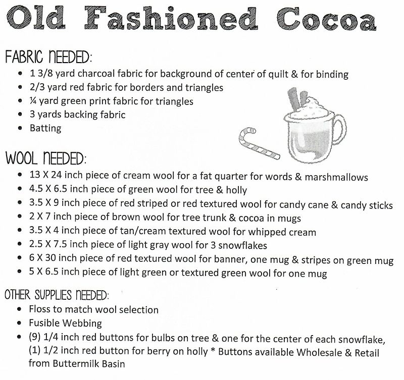 Old fashioned cocoa