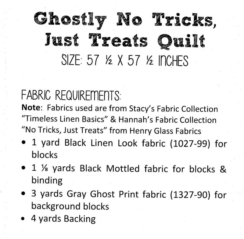 Ghostly no tricks just treats mønster