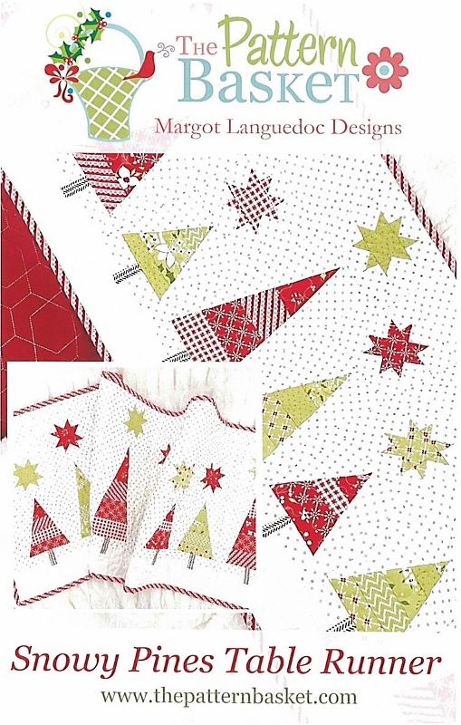 Snowy pines table runner
