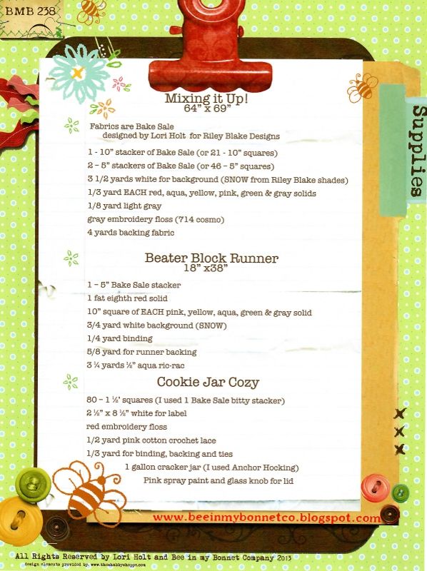 Lori Holt, Mixing it up