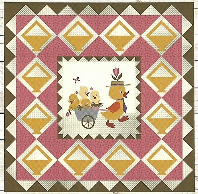 Hovedbilde Vintage spring quilt mønster og panel