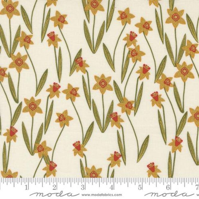 Hovedbilde Bee garden, creme med påskeliljer