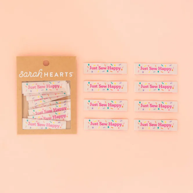 Hovedbilde Merkelapper, Just sew happy