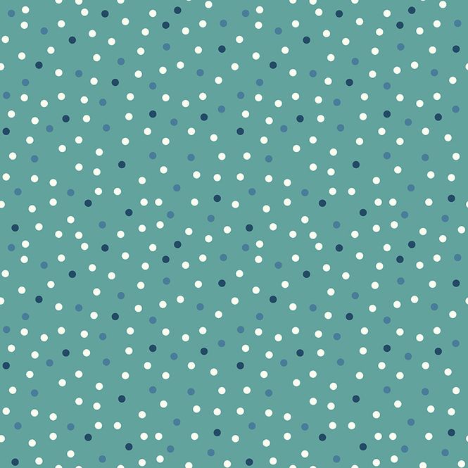Hovedbilde Clover & Dot, petrol med prikker