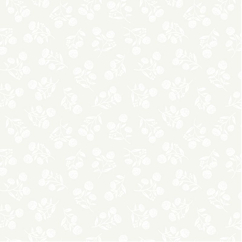 Clover & Dot, hvit med kløver